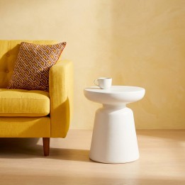 Table d'appoint blanche - Paco - Kare Design