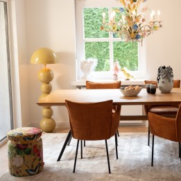 Lampadaire en acier jaune moutarde - Candy - Kare Design
