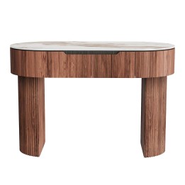 Bureau brun plateau en grès - Ruben - Kare Design