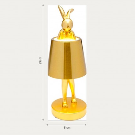 Lampe Animal lapin LED 29cm vert matcha Kare Design