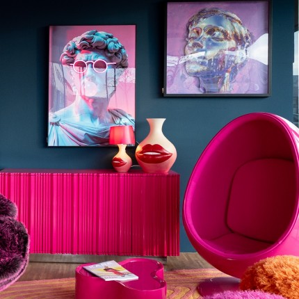 Table Lamp red lips 43cm Kare Design