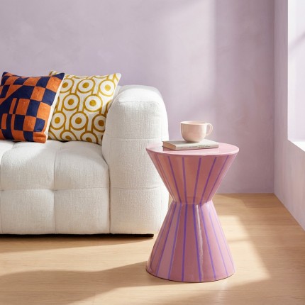 Cushion Catena Circle yellow and white Kare Design