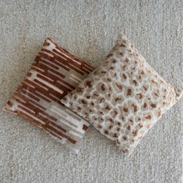 Coussin beige et marron - Zick Zack - Kare Design