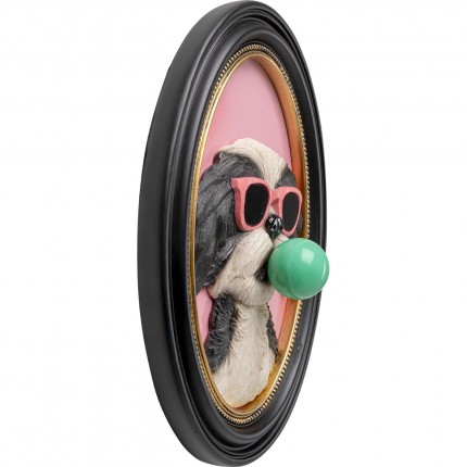 Framed Picture 3D dog bubble gum 23x31cm Kare Design