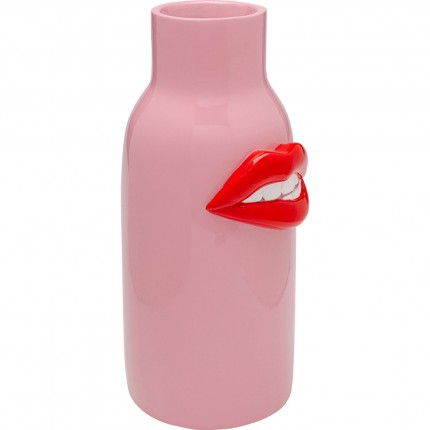 Vase rose bouche rouge 32cm Kare Design