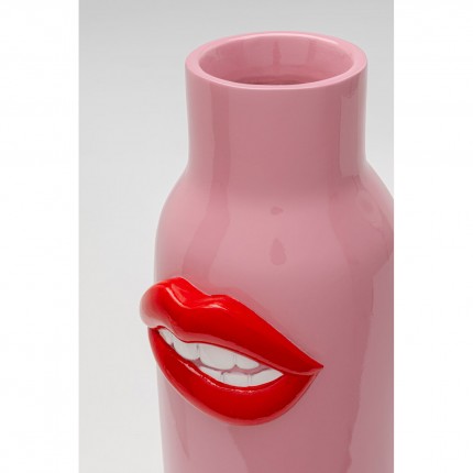 Vase rose bouche rouge 32cm Kare Design