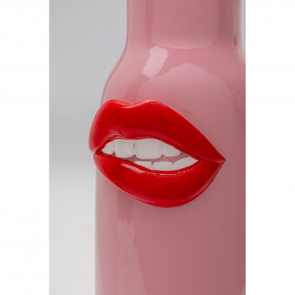 Vase pink mouth red 32cm Kare Design