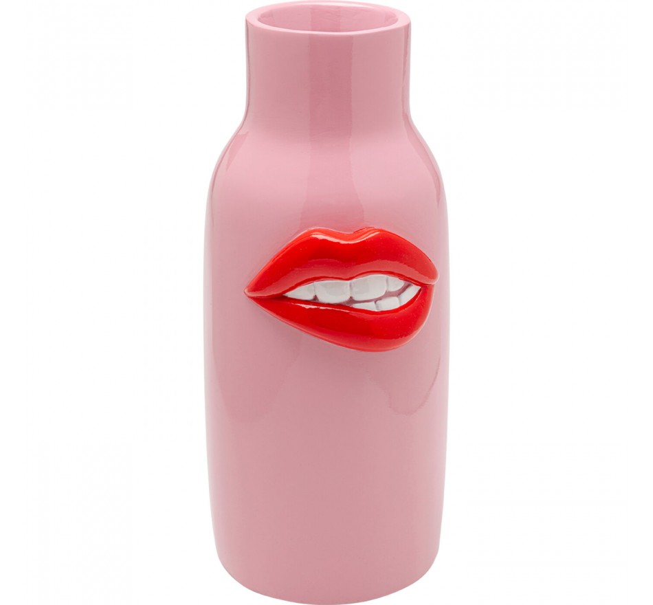 Vase rose bouche rouge 32cm Kare Design