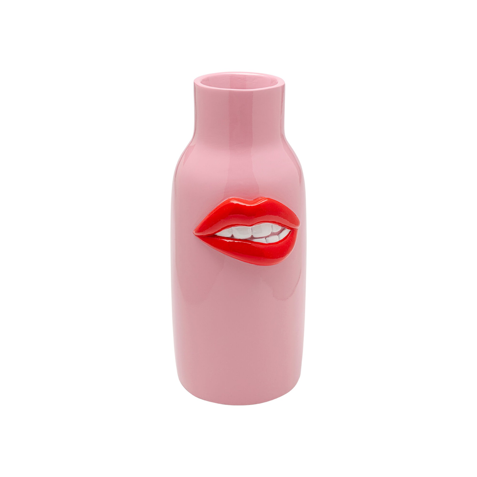 Vase rose bouche rouge 32cm Kare Design