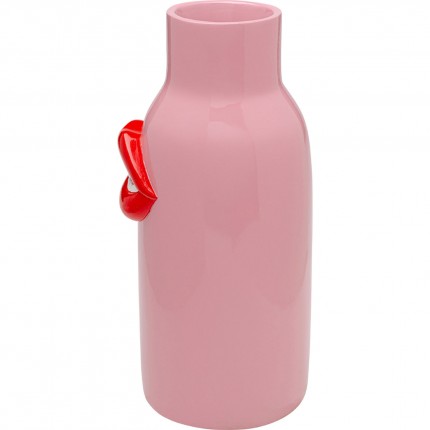Vase rose bouche rouge 32cm Kare Design