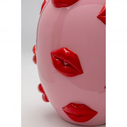 Vase rose bouches rouges 31cm Kare Design