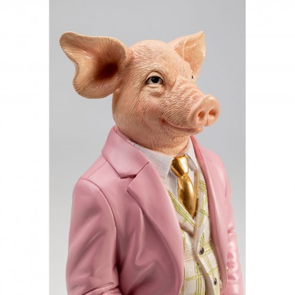 Deco pig gentleman 44cm Kare Design