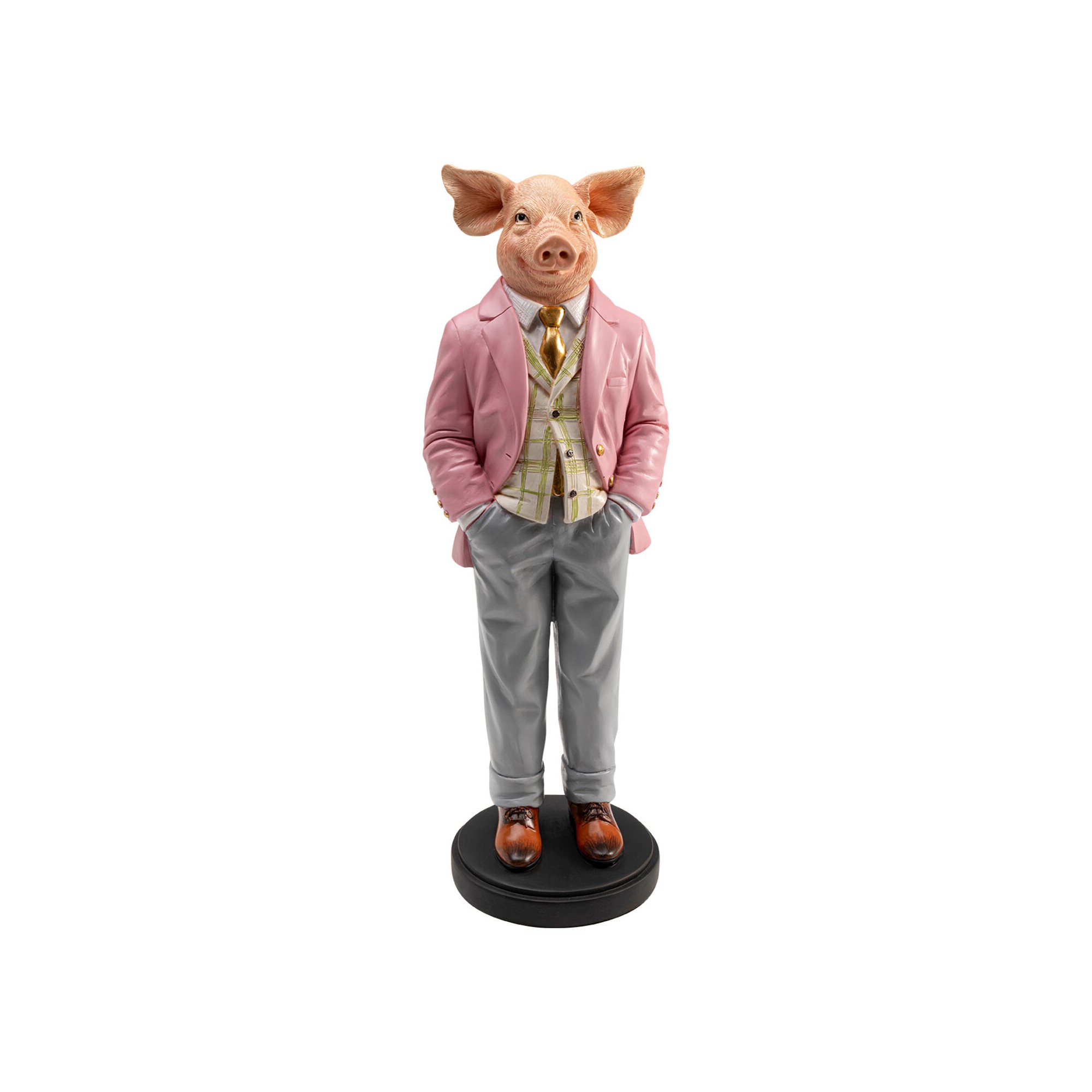 Déco cochon gentleman 44cm Kare Design