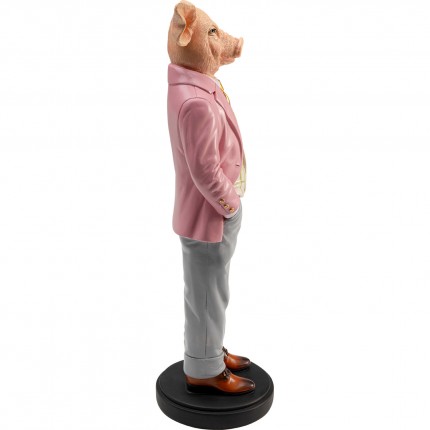 Déco cochon gentleman 44cm Kare Design