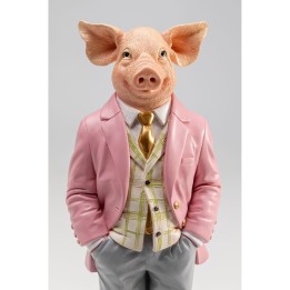 Deco pig gentleman 44cm Kare Design