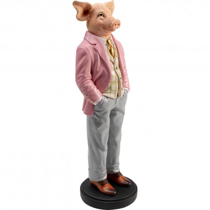 Déco cochon gentleman 44cm Kare Design