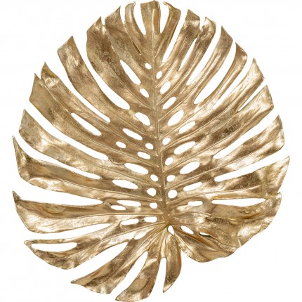 Déco murale feuille de Monstera dorée 62cm Kare Design