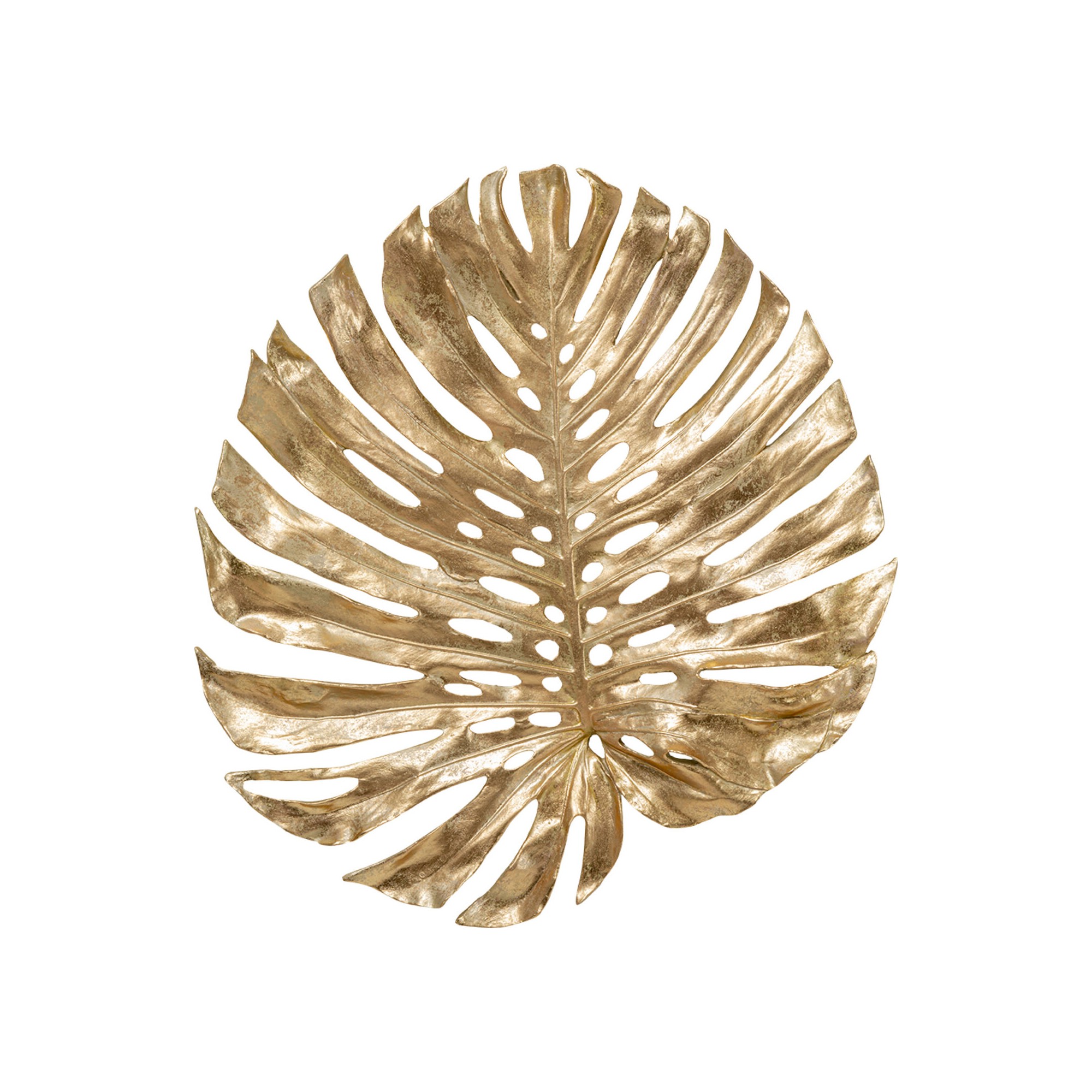 Déco murale feuille de Monstera dorée 62cm Kare Design