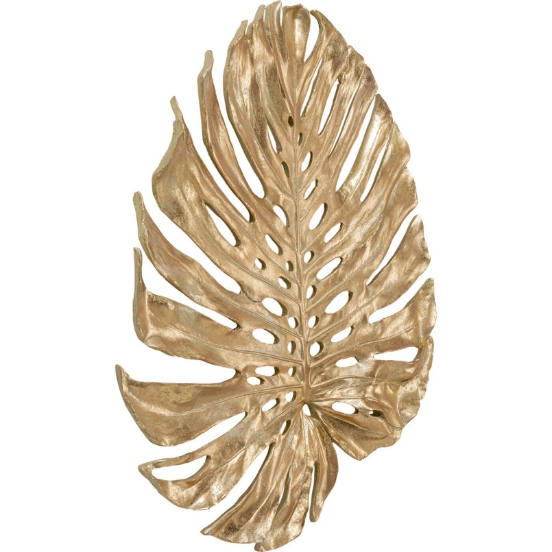 Wall Decoration Monstera leaf gold 62cm Kare Design