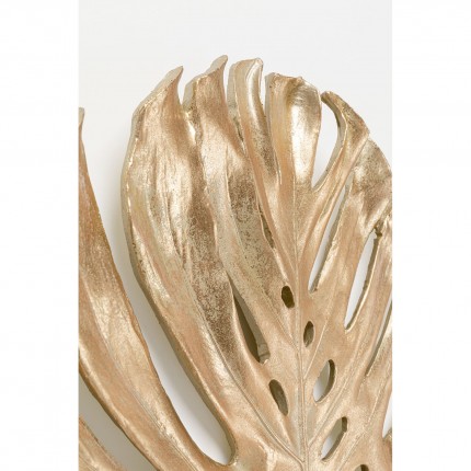 Wall Decoration Monstera leaf gold 62cm Kare Design