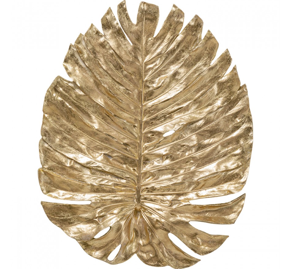 Déco murale feuille de Monstera dorée 83cm Kare Design