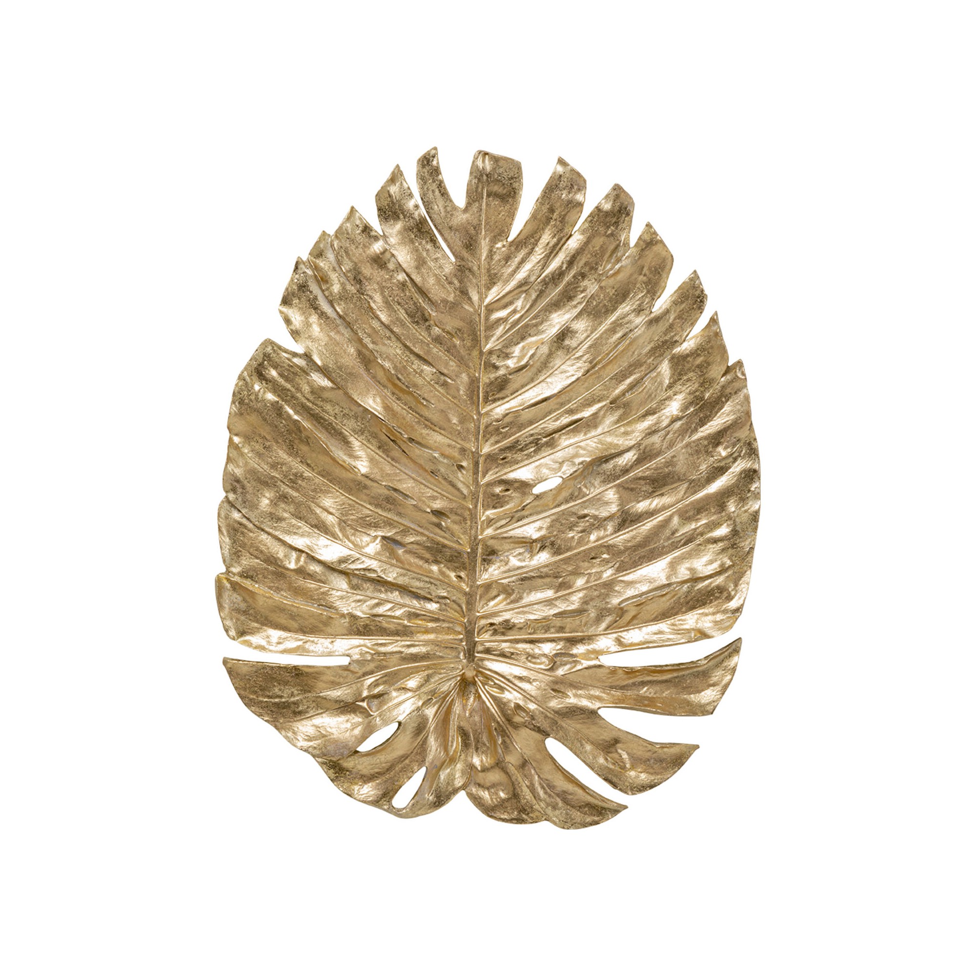 Wall Decoration Monstera leaf gold 83cm Kare Design