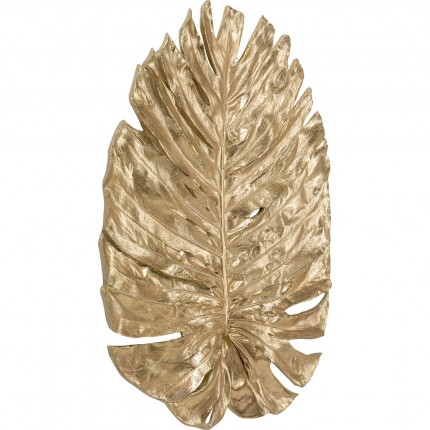 Wall Decoration Monstera leaf gold 83cm Kare Design