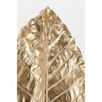 Déco murale XL feuille d'Alocasia dorée 140cm Kare Design