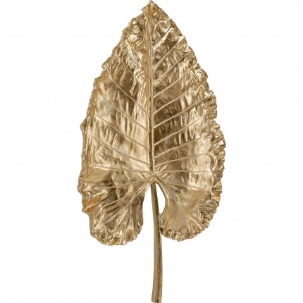 Déco murale XL feuille d'Alocasia dorée 140cm Kare Design
