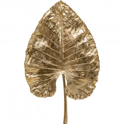 Déco murale XL feuille d'Alocasia dorée 140cm Kare Design
