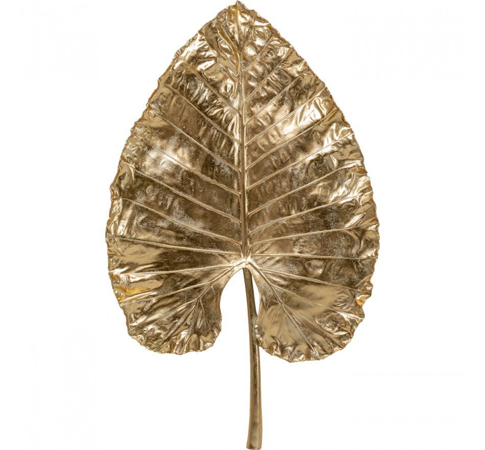 Déco murale XL feuille d'Alocasia dorée 140cm Kare Design