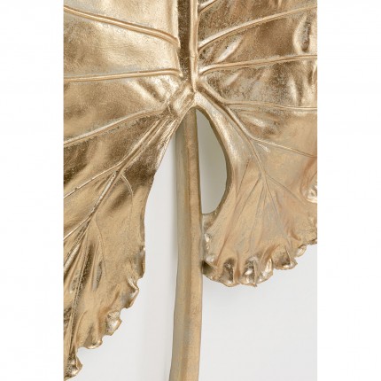Wall Decoration XL Alocasia leaf gold 140cm Kare Design