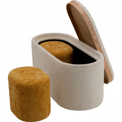 Banc-coffre et 2 tabourets Acapella Kare Design