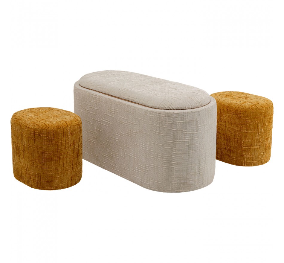 Storage bench and 2 stools Acapella Kare Design