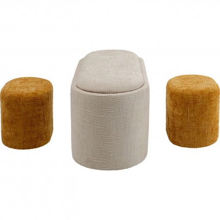 Banc-coffre et 2 tabourets Acapella Kare Design