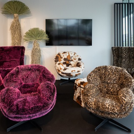 Swivel Armchair Cutie purple Kare Design