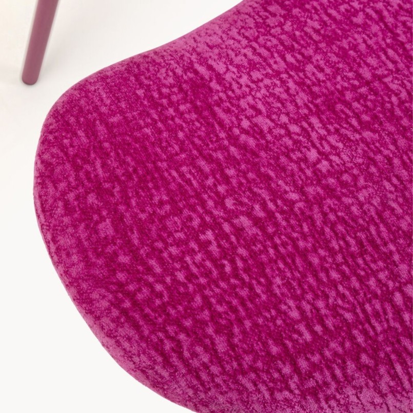 Chaise avec accoudoirs en polyester rose - Soft Blossom - Kare Design