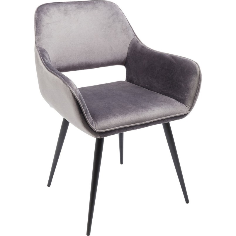 Ensemble table et 4 chaises grises - Francisco Glenn - Kare Design