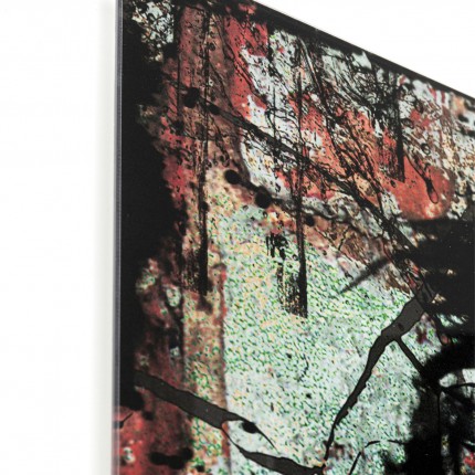 Tableau en verre femme papillons effet brisé 55x75cm Kare Design