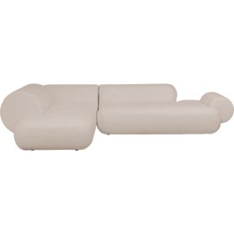 Corner Sofa Soft beige left Kare Design