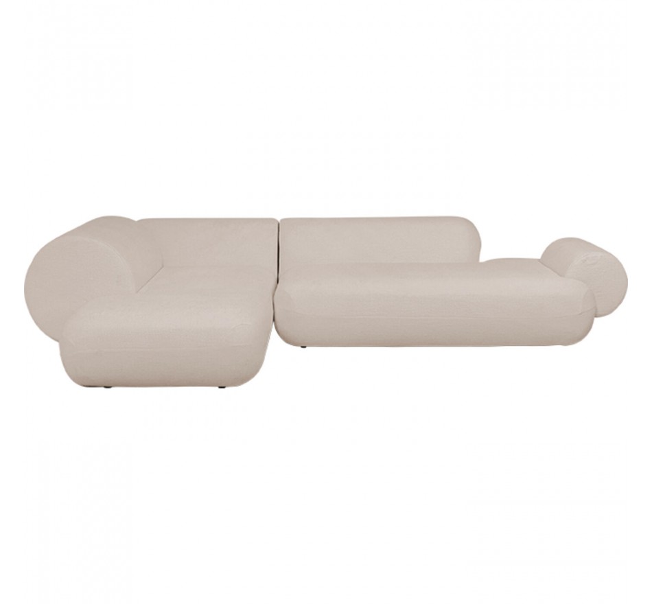 Canapé d'angle Soft beige gauche Kare Design