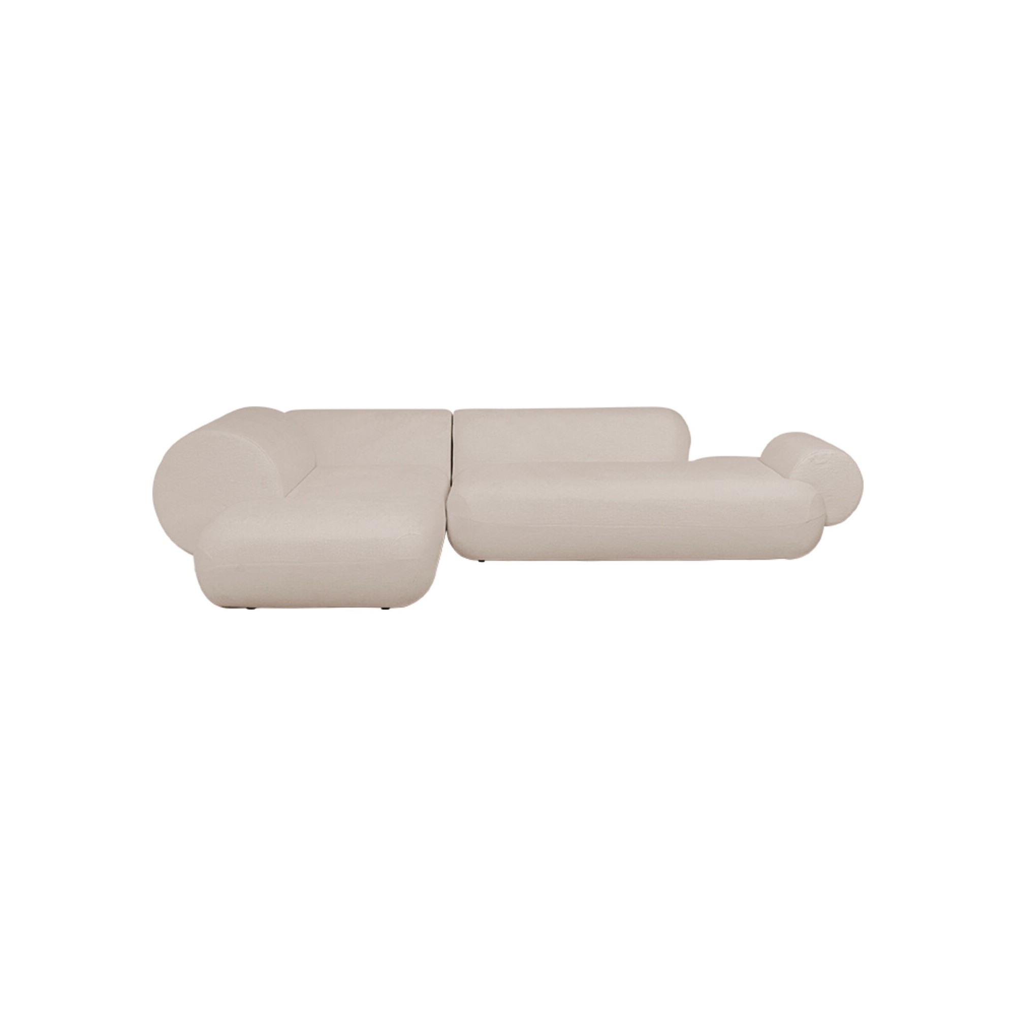 Corner Sofa Soft beige left Kare Design