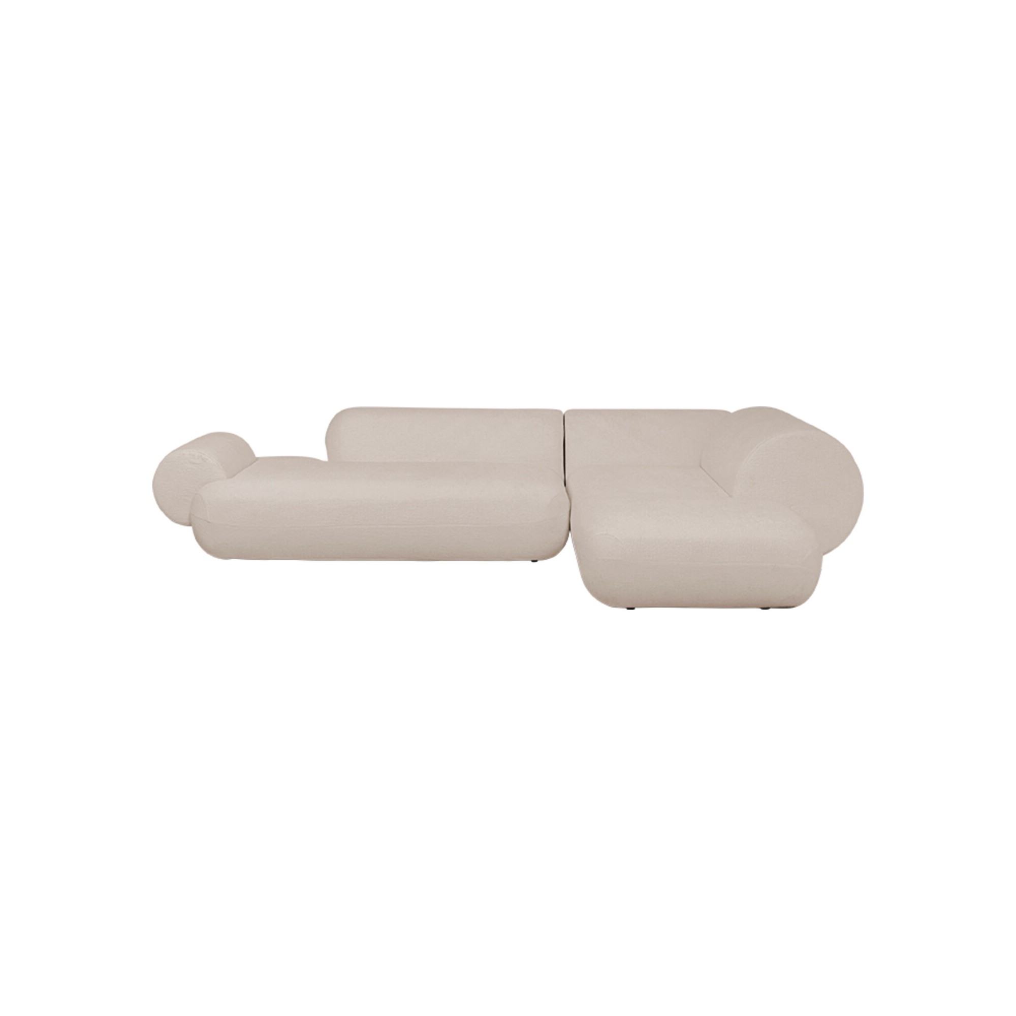 Canapé d'angle Soft beige droite Kare Design