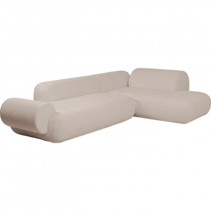Canapé d'angle Soft beige droite Kare Design