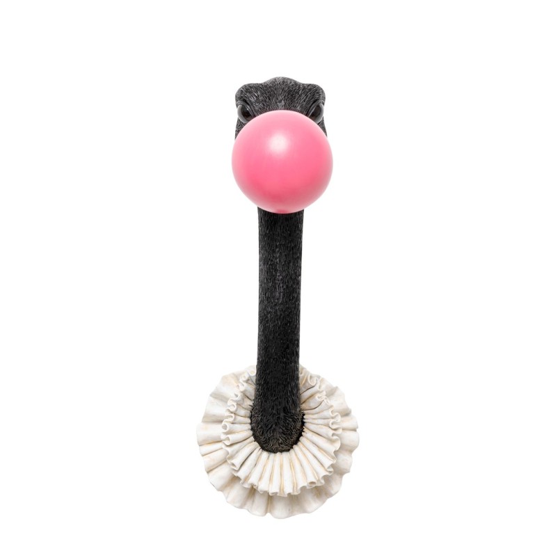 Wall Decoration ostrich bubble gum 41cm Kare Design