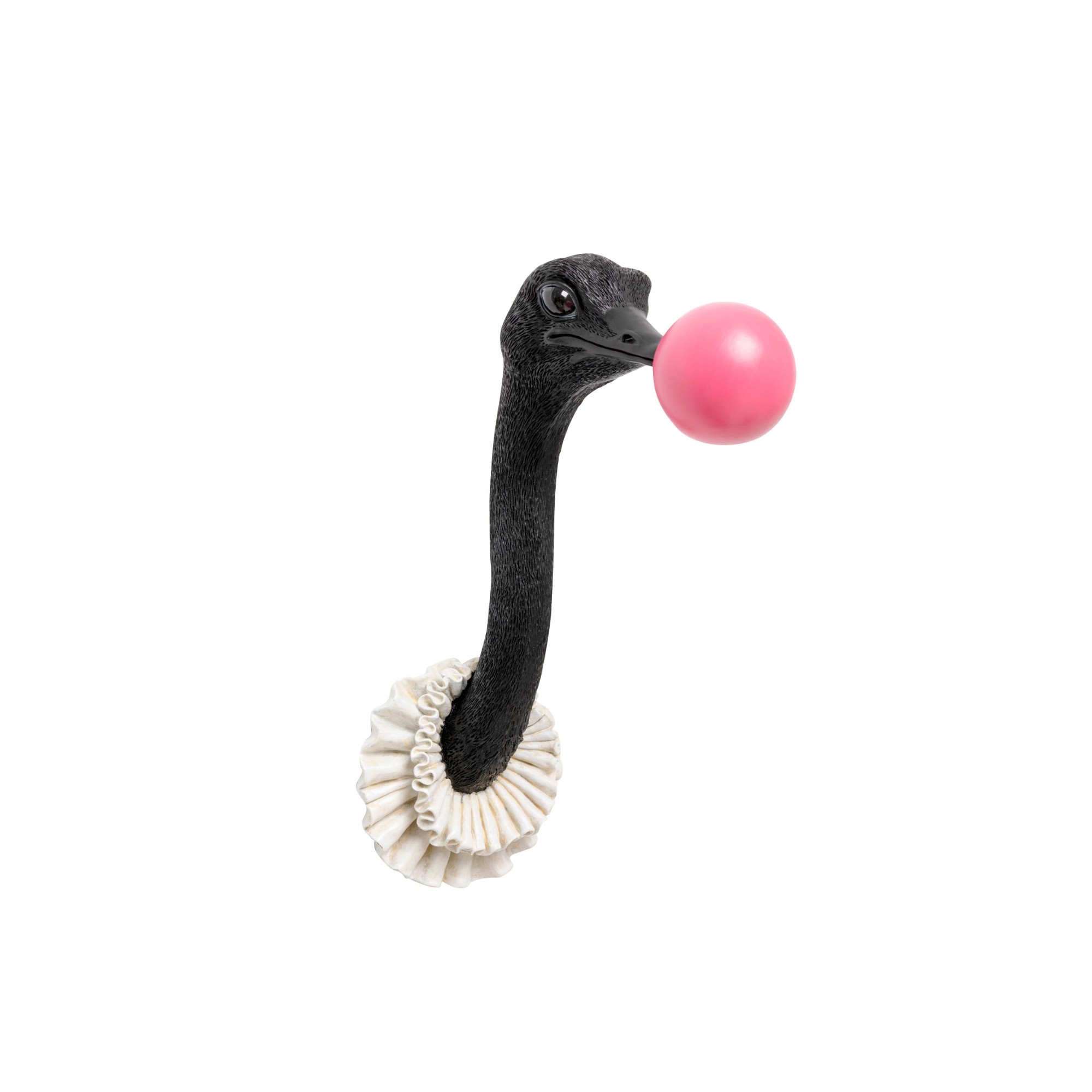 Déco murale autruche chewing-gum 41cm Kare Design