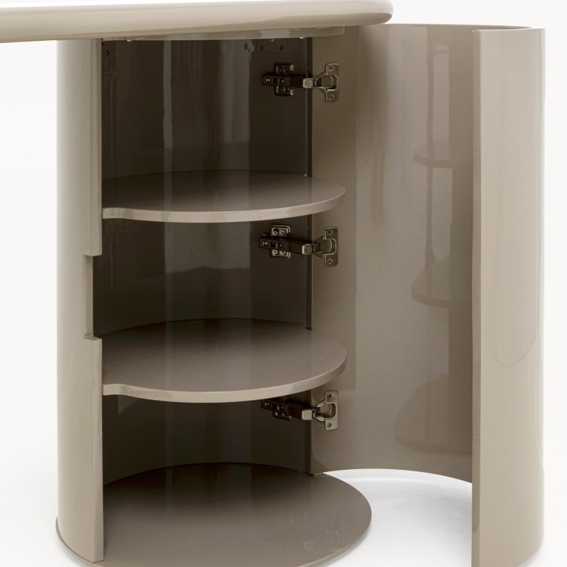 Desk Groove taupe 120x50cm Kare Design