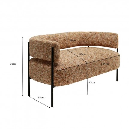 Canapé Lilja Melange 2 places Kare Design