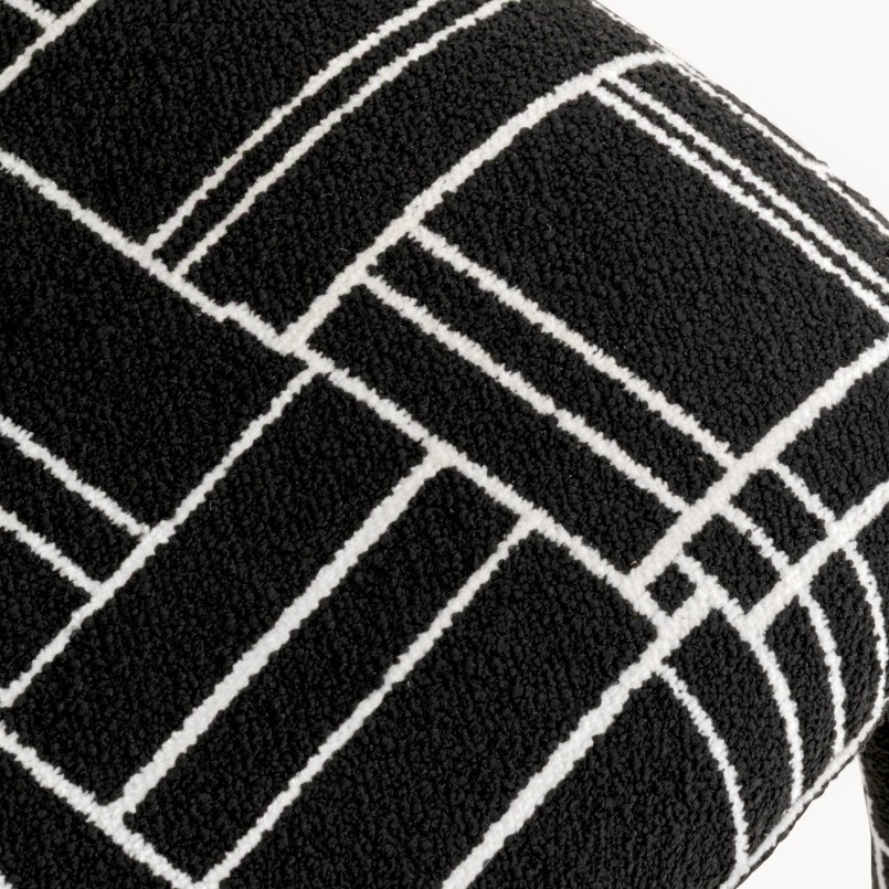 Chaise imprimé noir et blanc - Tobi - Kare Design