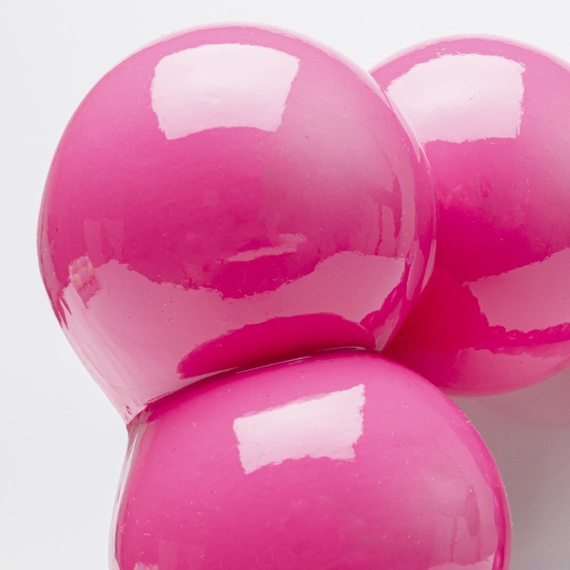 Cadre photo rose grosses perles en relief - Kare Design